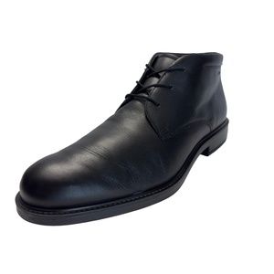 Ecco Gore Tex Black Leather Chukka Boots Shoes Men's Size U.S 12 M